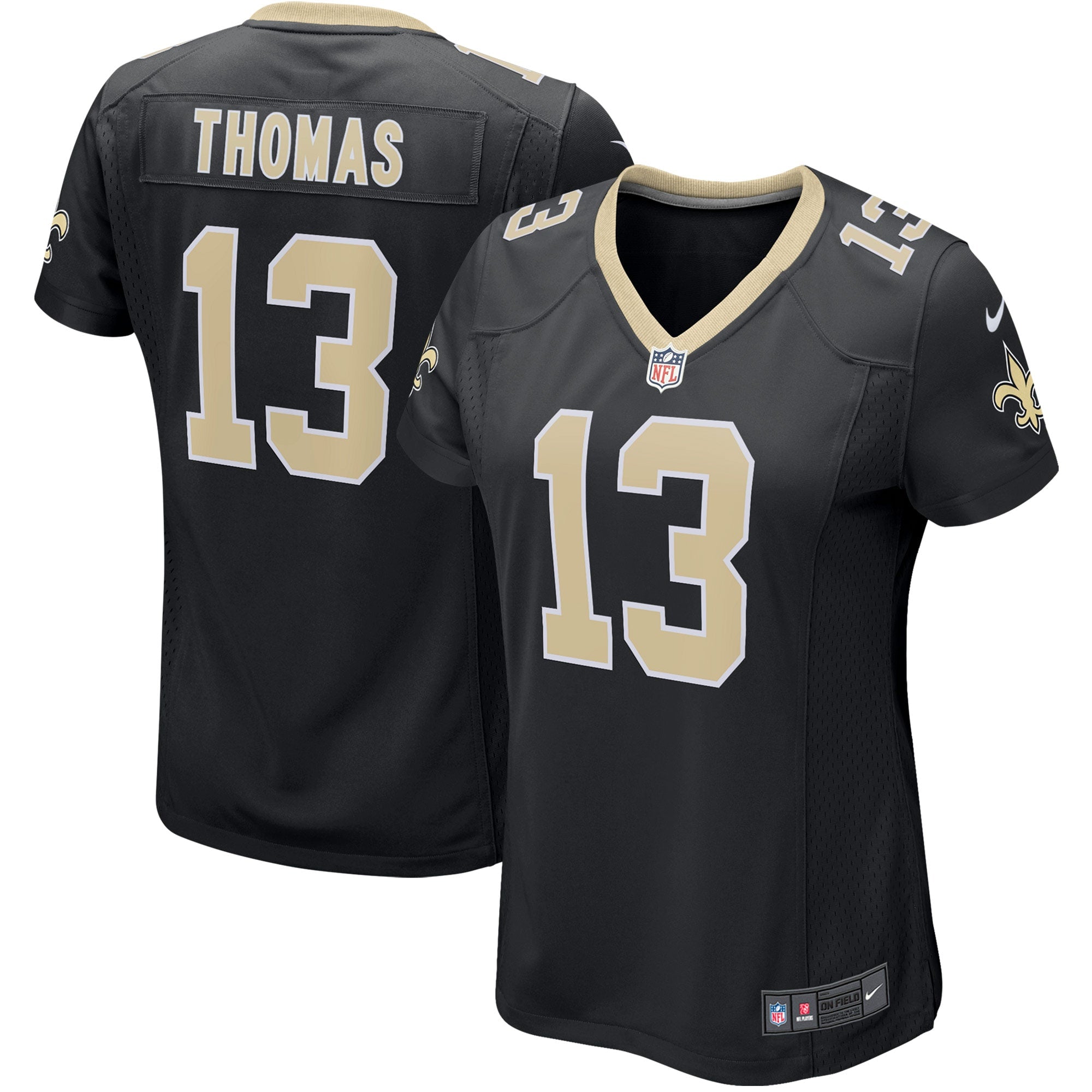 Michael Thomas New Orleans Saints Nike Women's Alternate Game Jersey - White/Black - Image 5