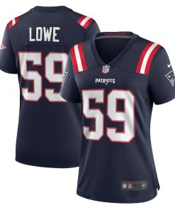 Vederian Lowe New England Patriots Nike Women's Team Game Jersey -  Navy