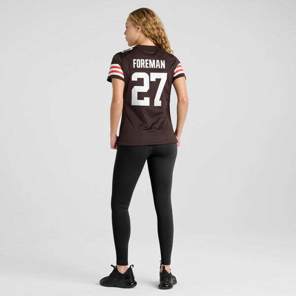 D'Onta Foreman Cleveland Browns Nike Women's Game Jersey - Brown - Image 5