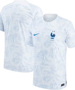 Custom National Team Nike 2022/23 Away Authentic Blank Jersey - White