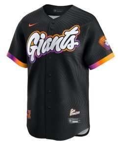 Alternative view of Rafael Devers San Francisco Giants Nike 2025 City Connect Limited Player Jersey - Black