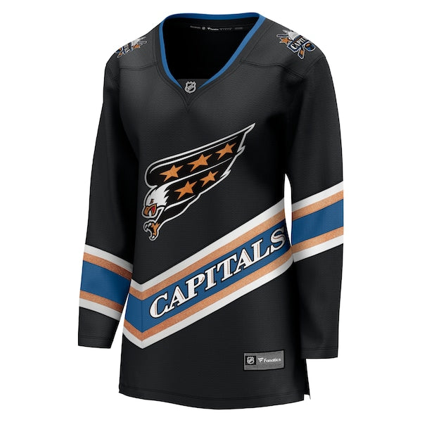 Washington Capitals Women's Alternate 50th Anniversary Breakaway Jersey - Black - Image 2