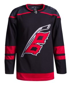 Alternative view of Carolina Hurricanes adidas Home Primegreen Authentic Jersey - Black