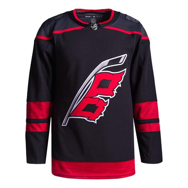 Carolina Hurricanes adidas Home Primegreen Authentic Jersey - Black - Image 2