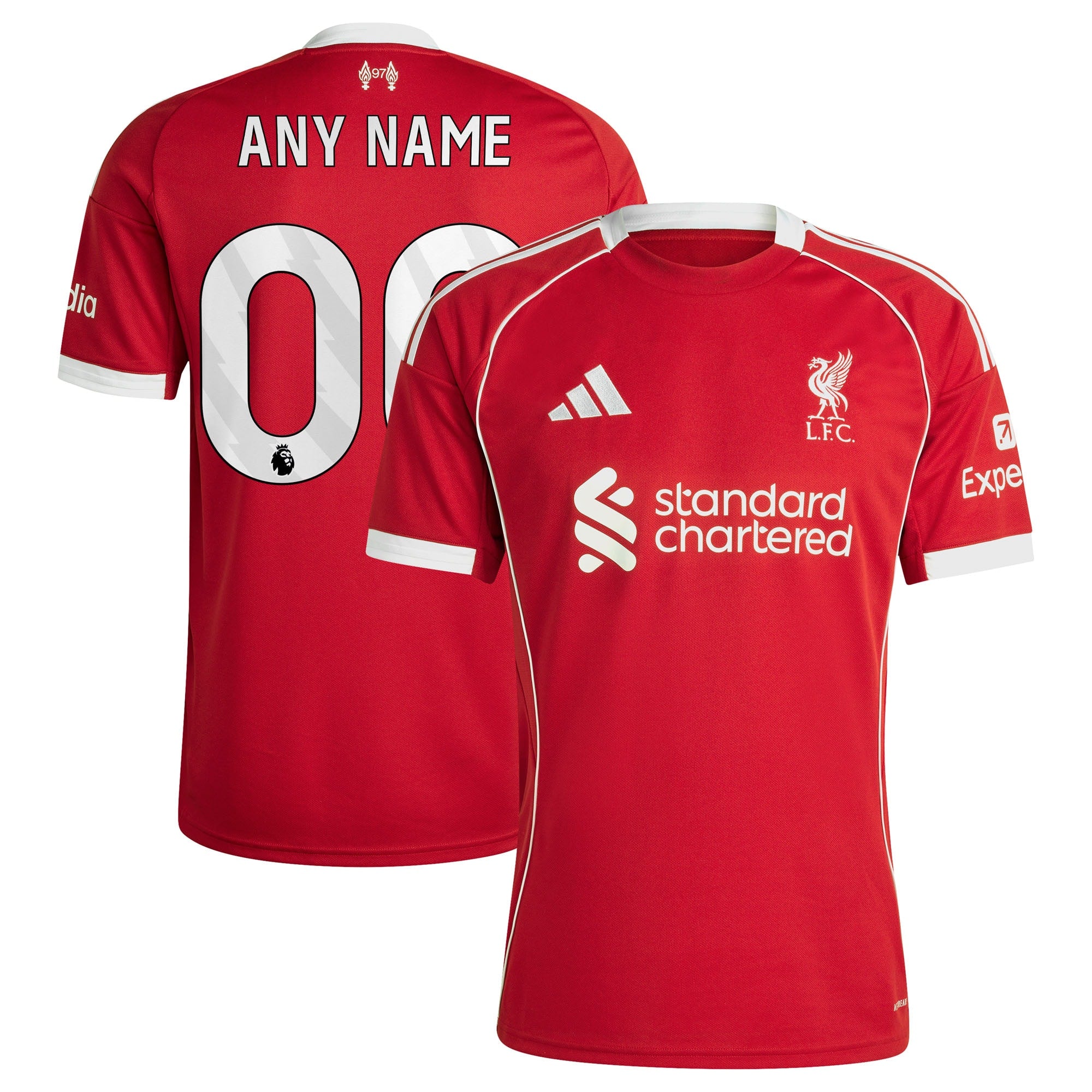 Liverpool adidas 2025/26 Third Replica Custom Jersey - Green/Red - Image 5
