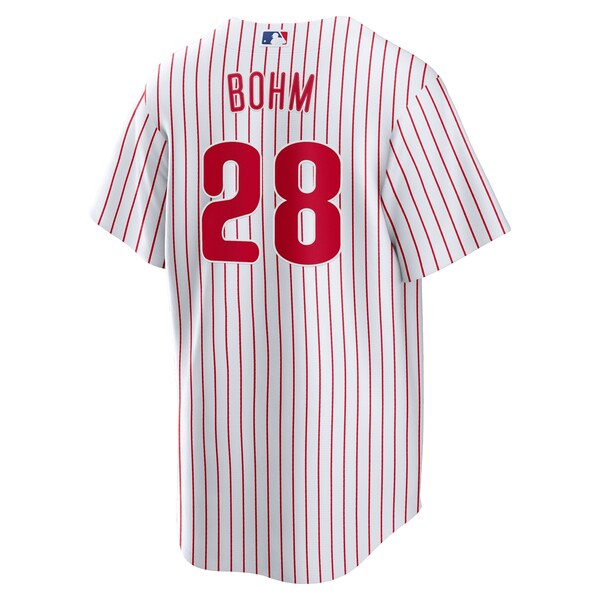 Alec Bohm Philadelphia Phillies Nike Home Replica Jersey - White - Image 3