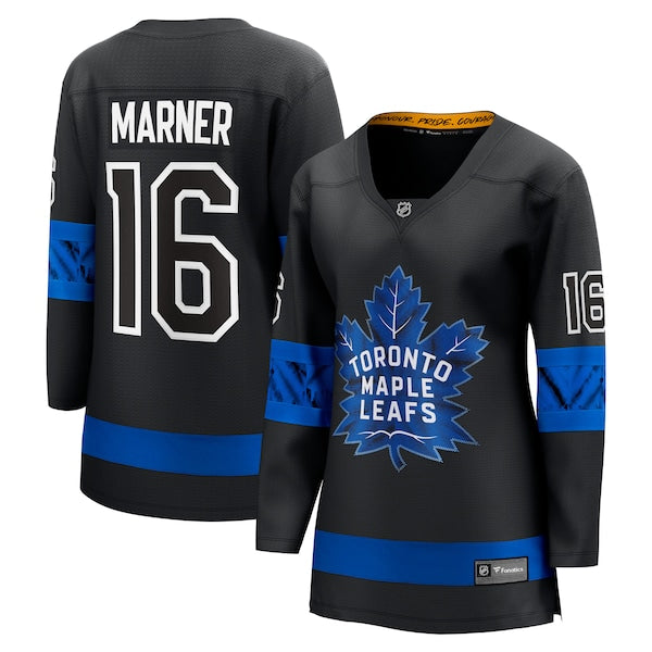 Mitchell Marner Toronto Maple Leafs Women's Alternate Premier Breakaway Reversible Player Jersey - Black/Blue