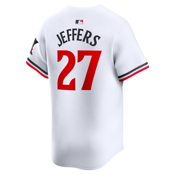 Ryan Jeffers Minnesota Twins Nike Home Limited Player Jersey - White - Image 3