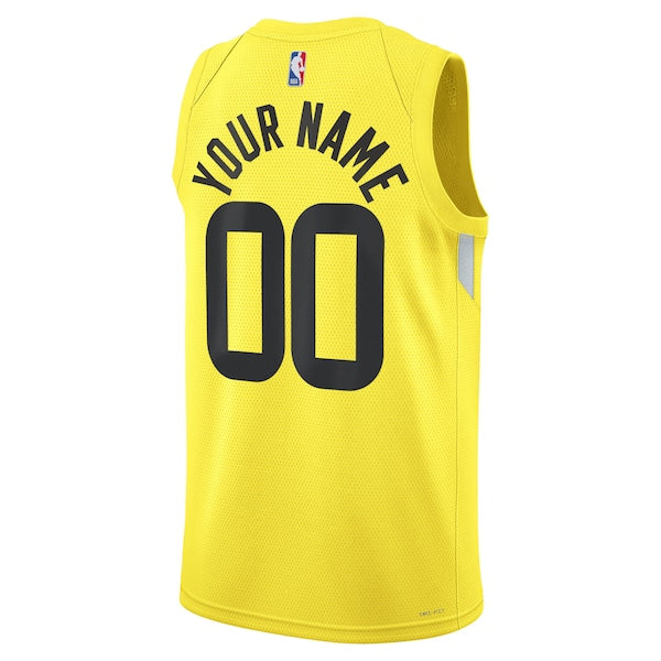 Utah Jazz Nike Unisex Swingman Custom Jersey Gold - Icon Edition - Image 3