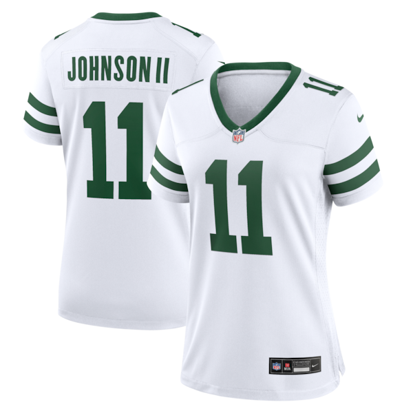 Jermaine Johnson II New York Jets Nike Women's Alternate Game Jersey - Spotlight White/Green - Image 2