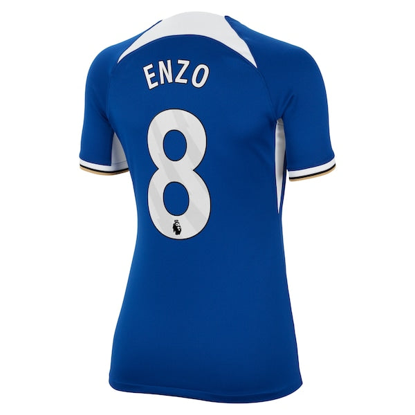 Enzo Fern¨¢ndez Chelsea Nike Women's 2023/24 Home Stadium Replica Jersey - Blue/Navy - Image 4