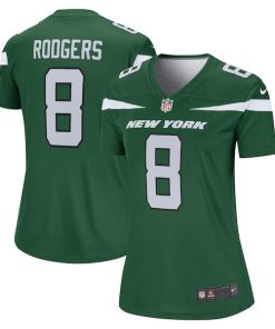 Aaron Rodgers New York Jets Nike Women's Legend Player Jersey - Gotham Green/White