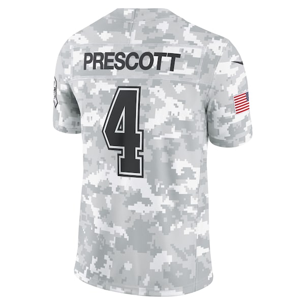 Dak Prescott Dallas Cowboys Nike 2024 Salute to Service Limited Jersey - Arctic Camo - Image 2