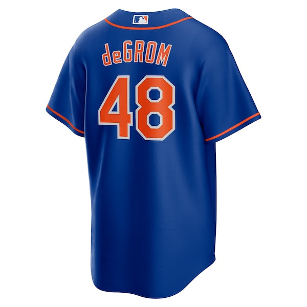 Jacob deGrom New York Mets Nike Alternate Replica Player Name Jersey - Royal/Gray - Image 4