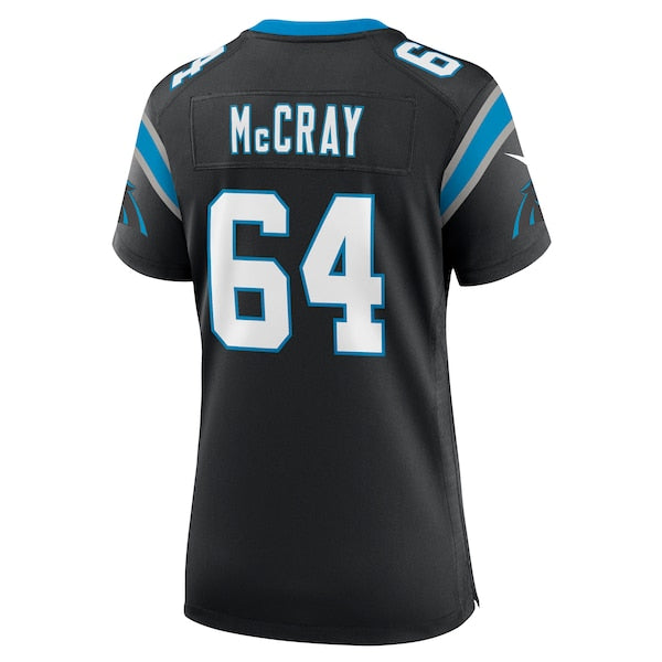 Justin McCray Carolina Panthers Nike Women's Team Game Jersey - Black/Blue - Image 4