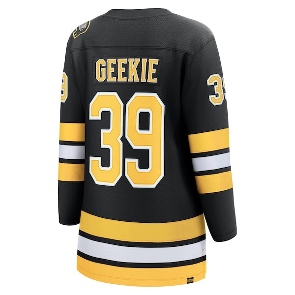 Morgan Geekie Boston Bruins Women's Home Breakaway Player Jersey - Black - Image 3