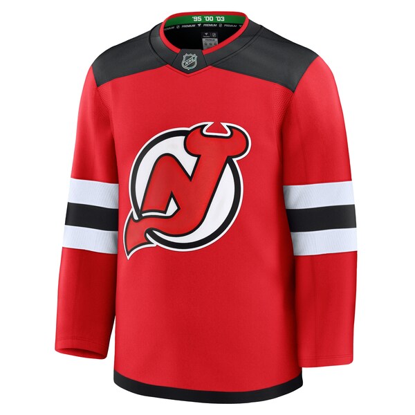 New Jersey Devils Home Premium Jersey - Red/Black/White - Image 4