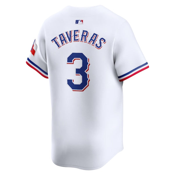 Leody Taveras Texas Rangers Nike Home Limited Player Jersey - White - Image 3