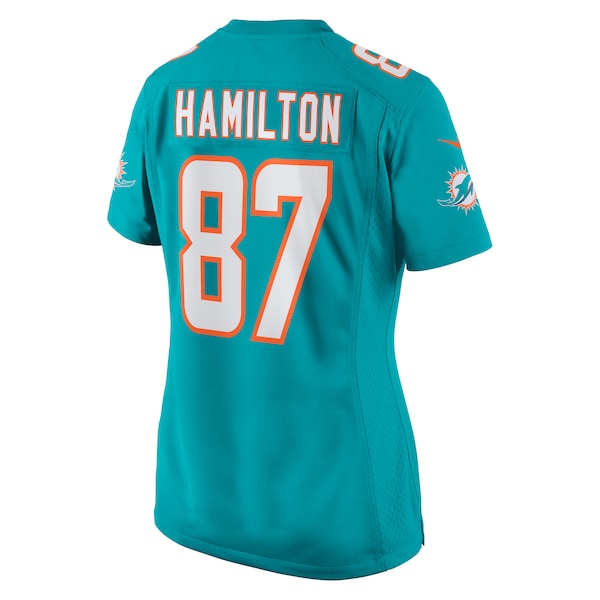 DaeSean Hamilton Miami Dolphins Nike Women's Home Game Player Jersey - Aqua - Image 3