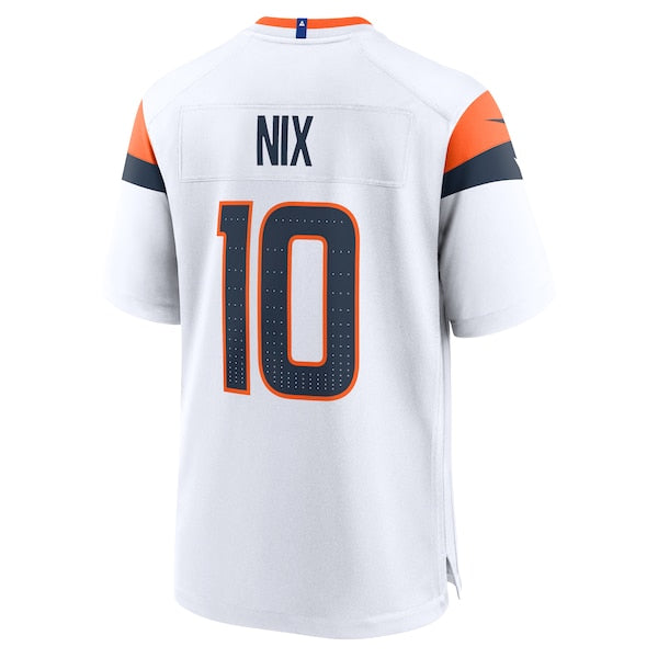Bo Nix Denver Broncos Nike Game Jersey - White - Image 3