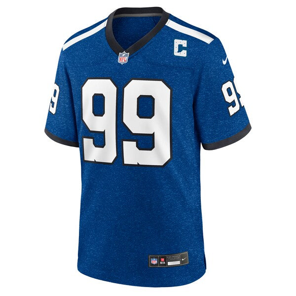 DeForest Buckner Indianapolis Colts Nike Indiana Nights Alternate Game Jersey - Royal/Royal - Image 5