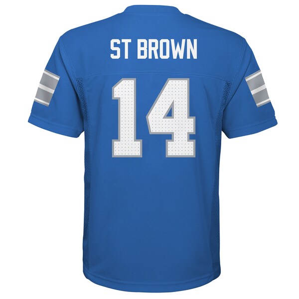 Amon-Ra St. Brown Detroit Lions Outerstuff Preschool Replica Player Jersey - Blue - Image 3