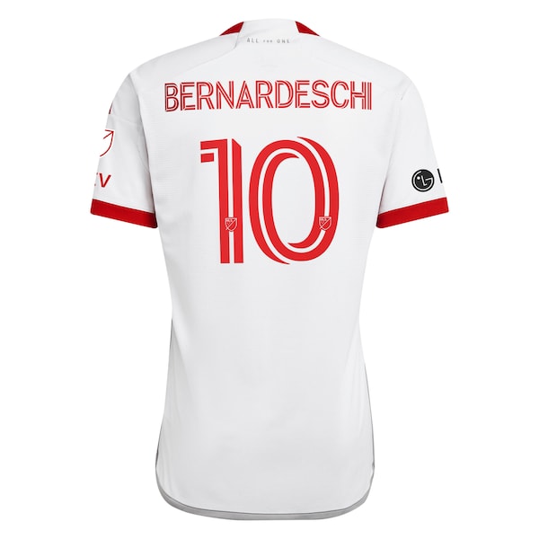 Federico Bernardeschi Toronto FC adidas 2024 GTA Kit Authentic Player Jersey - White - Image 3