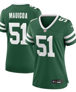 Francisco Mauigoa New York Jets Nike Women's Team Game Jersey - Legacy Green