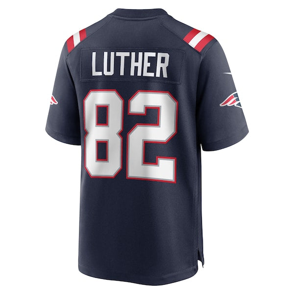 T.J. Luther New England Patriots Nike Team Game Jersey - Navy - Image 3