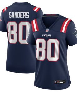 Alternative view of Braylon Sanders New England Patriots Nike Women's  Game Jersey -  Navy