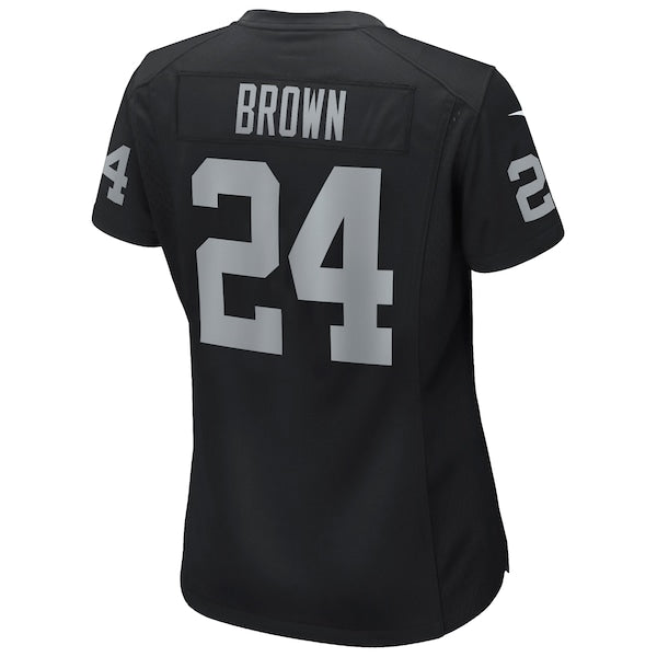 Willie Brown Las Vegas Raiders Nike Women's Game Retired Player Jersey - Black - Image 3