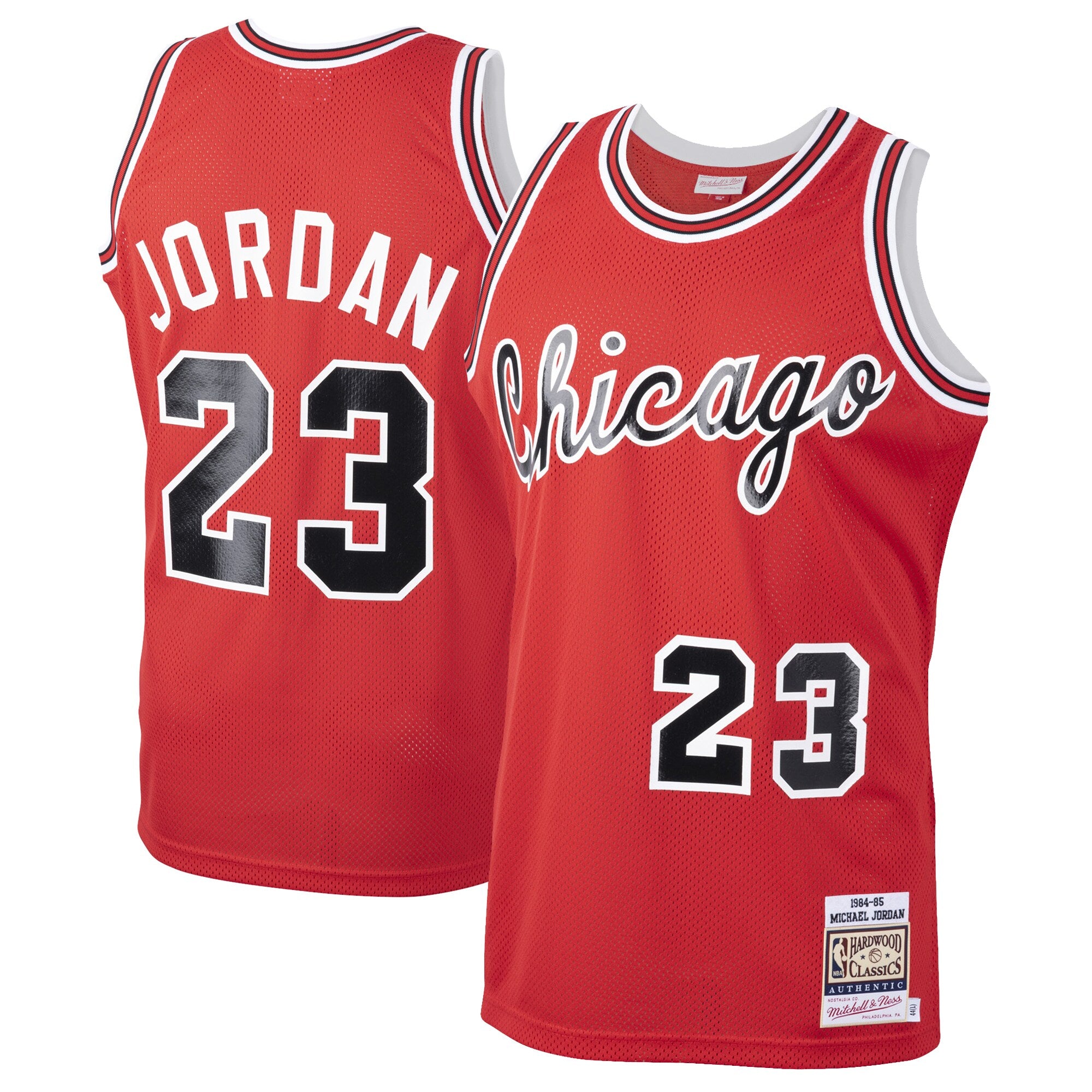Michael Jordan Chicago Bulls 1984/85 Hardwood Classics Rookie Authentic Jersey - White/Red - Image 5