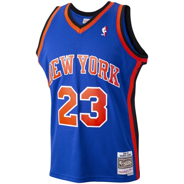 Marcus Camby New York Knicks 1998/99 Hardwood Classics Swingman Jersey - Blue - Image 2