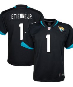 Alternative view of Travis Etienne Jacksonville Jaguars Nike Youth Alternate Player Game Jersey - Black