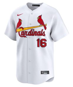 Alternative view of Nolan Gorman St. Louis Cardinals Nike Home Limited Player Jersey - White