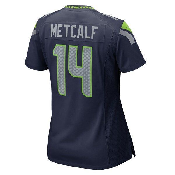 DK Metcalf Seattle Seahawks Nike Women's Team Game Jersey - College College Navy/Neon Green - Image 5