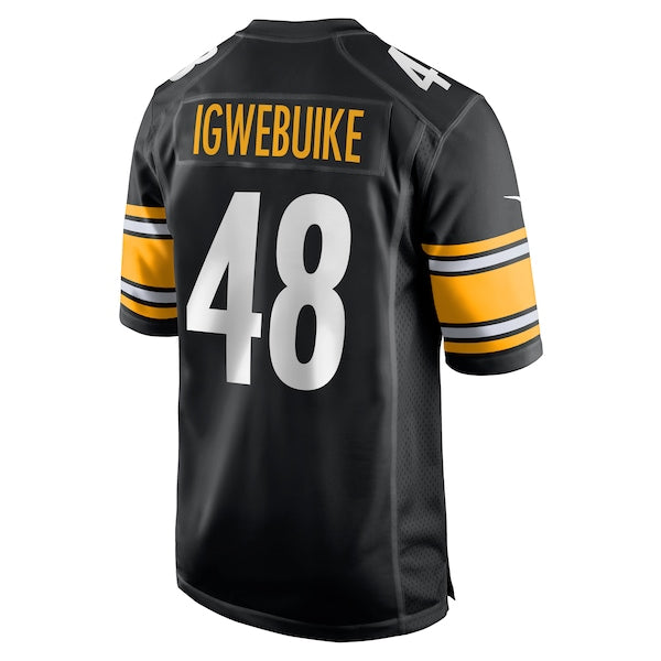 Godwin Igwebuike Pittsburgh Steelers Nike Game Jersey - Black - Image 3