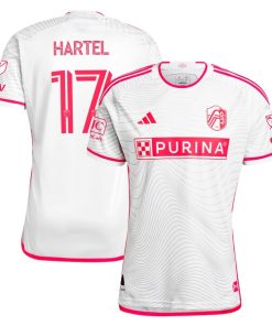 Marcel Hartel St. Louis City SC adidas 2024 The Confluence Kit Authentic Player Jersey - White