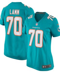 Kendall Lamm Miami Dolphins Nike Women's Home Game Player Jersey - Aqua