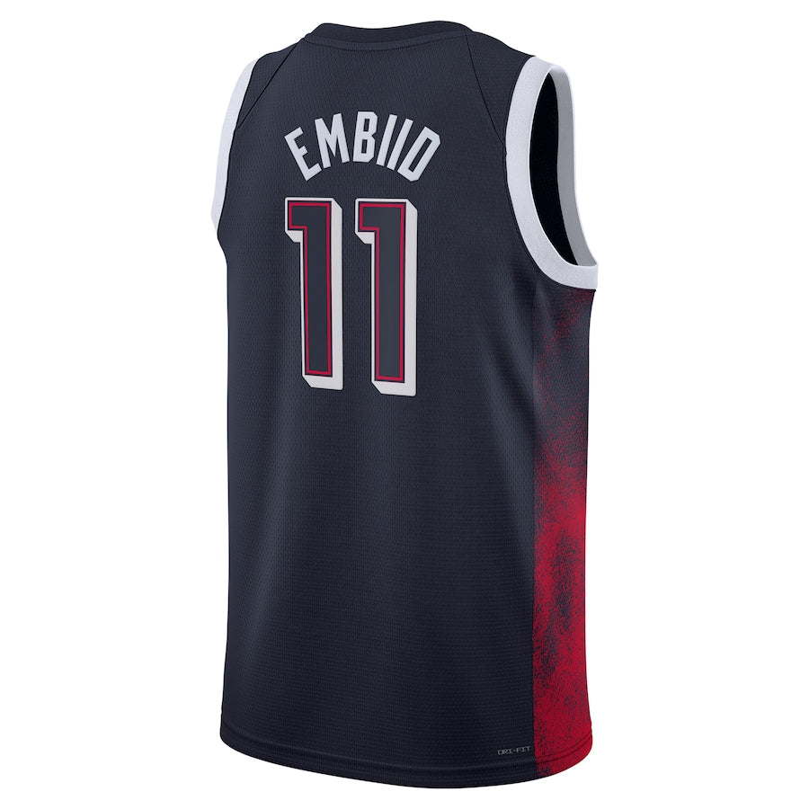 Joel Embiid Unisex Nike Men's USA Basketball 2024 Swingman Player Jersey - Navy - Image 3