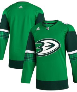 Anaheim Ducks adidas 2023 St. Patrick's Day Primegreen Authentic Jersey - Kelly Green