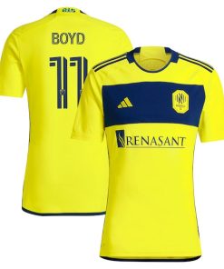 Tyler Boyd Nashville SC adidas 2024 The 615 Kit Replica Player Jersey - Yellow/Black