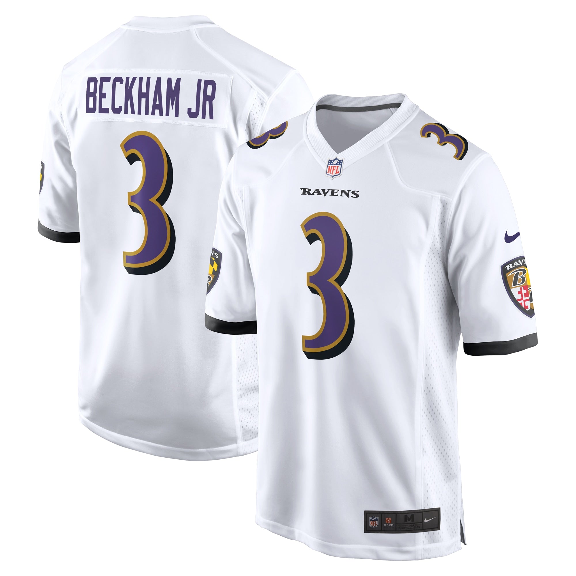 Odell Beckham Jr. Baltimore Ravens Nike Alternate Game Jersey - Black/White - Image 5