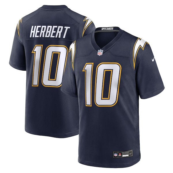Justin Herbert Los Angeles Chargers Nike Alternate Super Chargers Game Player Jersey - Navy/Powder Blue/Gold - Image 2