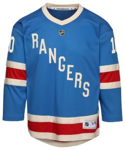 Alternative view of Artemi Panarin New York Rangers Youth Centennial Replica Jersey - Blue