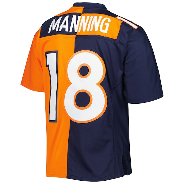Peyton Manning Denver Broncos 2015 Split Legacy Replica Jersey - Navy/Orange - Image 3