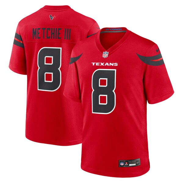 John Metchie III Houston Texans Nike Alternate Game Jersey - Red/White/Navy - Image 6