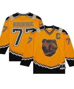 Alternative view of Ray Bourque Boston Bruins  1996/97 Captain Patch Blue Line Player Jersey - Gold
