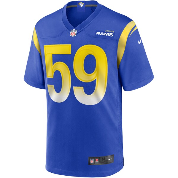 London Fletcher Los Angeles Rams Nike Game Retired Player Jersey - Royal - Image 3