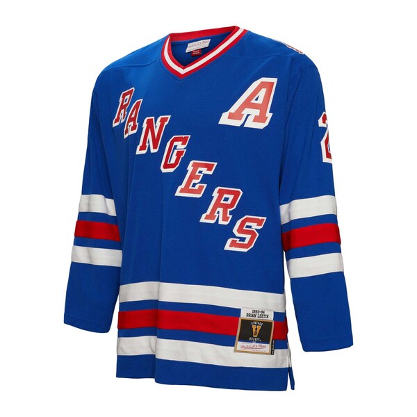Brian Leetch New York Rangers Alternate Captain Patch 1993/94 Blue Line Player Jersey - Blue - Image 5